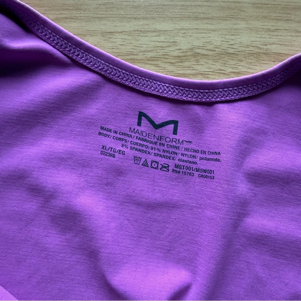 Maidenform Women's Purple Bodysuit - Picture 3 of 3